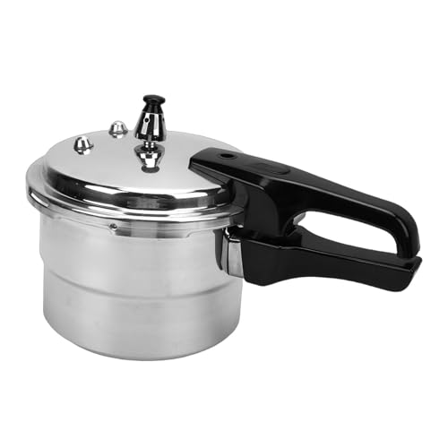 AUNMAS Szybkowar 3L, 3-warstwowy Garnek Ciśnieniowy SUS ze Stopu Aluminium, Kompatybilny z pełną kuchenką, z Rusztem do Gotowania na Parze, do Użytku Komercyjnego w Domu