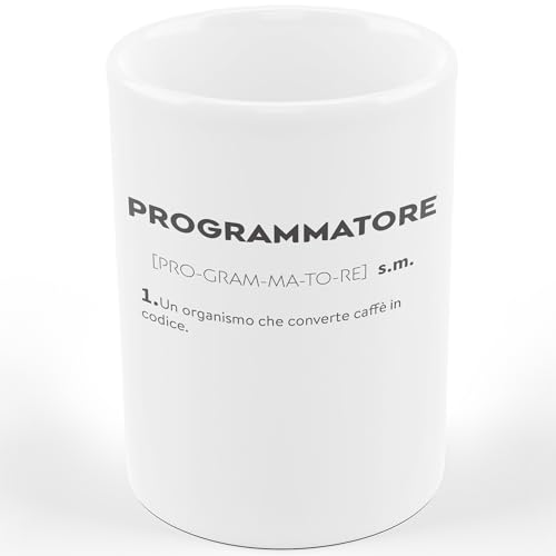 AL PRODUCTION Taza de la taza del programador Descripción divertida - Taza regalo de cumpleaños - Divertido - Humor