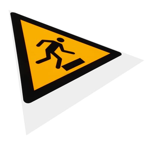 Cabilock Caution Tripping Hazard Sign Safety Floor Decal Watch Your Step Adhesive Warning Sticker