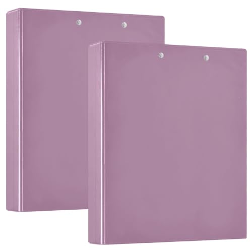 Classeur imprimé à 3 anneaux en D mauve opéra taille unique avec poches