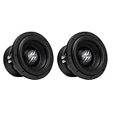 Hifonics 2 Pack Elite 15 Inch Car Mount Subwoofer with Dual 4 Ohm Voice Coil Speaker 3000 Watt Peak Power Mobile Amplifier System, Black