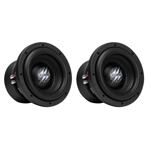 Hifonics 2 Pack Elite 15 Inch Car Mount Subwoofer with Dual 4 Ohm Voice Coil Speaker 3000 Watt Peak Power Mobile Amplifier System, Black