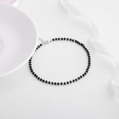 Image of GIVA 925 Silver Swaying Shadows Anklet | Gifts for Women and Girls | With Certificate of Authenticity and 925 Stamp|6 Months Warranty*