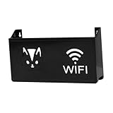TOYANDONA Wandmontierte Wifi Router Aufbewahrungsbox mit Belüftetem Mesh Kabellose Organizerbox ohne Bohren Stilvolles Kabelmanagement für Wohnzimmer und Schlafzimmer Multifunktionale