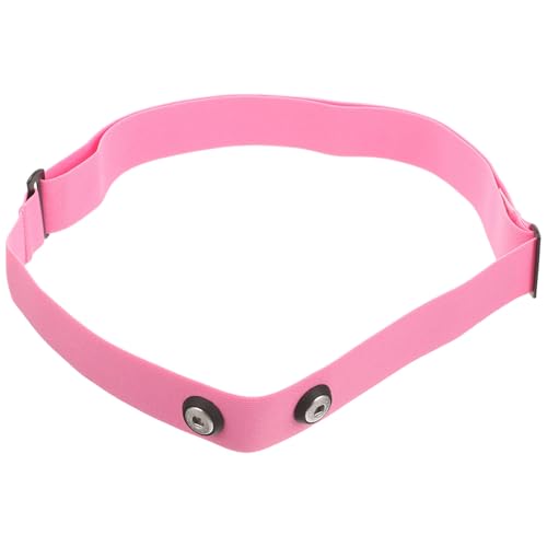 NIYANGLE Correa Deportiva Elástica Rosa para Cinturón de Fijación del Monitor, Ajustable y Transpirable para Monitor de Frecuencia Cardíaca, Adecuado para Correr y Actividades al Aire