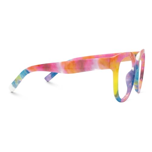 Image of Zeelool Oversized Blue Light Glasses for Women Square Rainbow Eyeglasses Stylish Full Rim Designer Eyewear Anti Eyestrain & UV JGP049594-11B, Medium