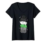 Photo Gallery donna demiromantic pride bandiera kawaii axolotl pile lgbtq maglietta con collo a v Photo Gallery donna demiromantic pride bandiera kawaii axolotl pile lgbtq maglietta con collo a v