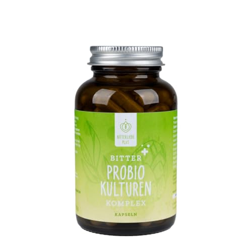 BitterLiebe ® Probio-Kulturen Komplex Kapseln mit 15 Mrd. KBEs I Darmbakterien für Darmflora I 60 Kapseln mit Lactobacillus & Bifidobakterien
