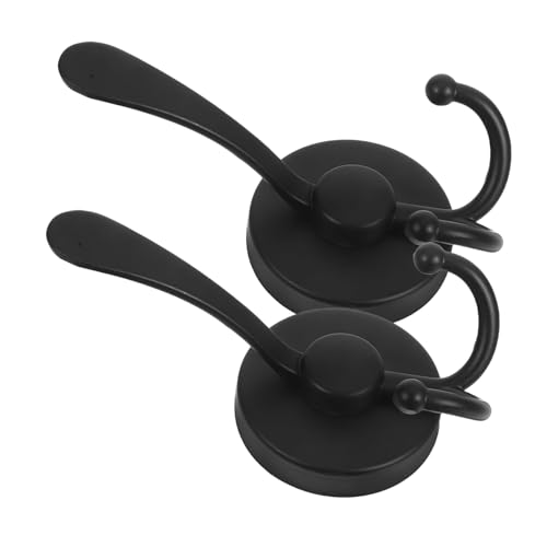 KESYOO 2個不??吸盤式タオルフック 滑り止め溝付き浴室用掛け具 多用途バスローブ キッチンタオル掛け 鏡 ガラス ル対応装飾フック