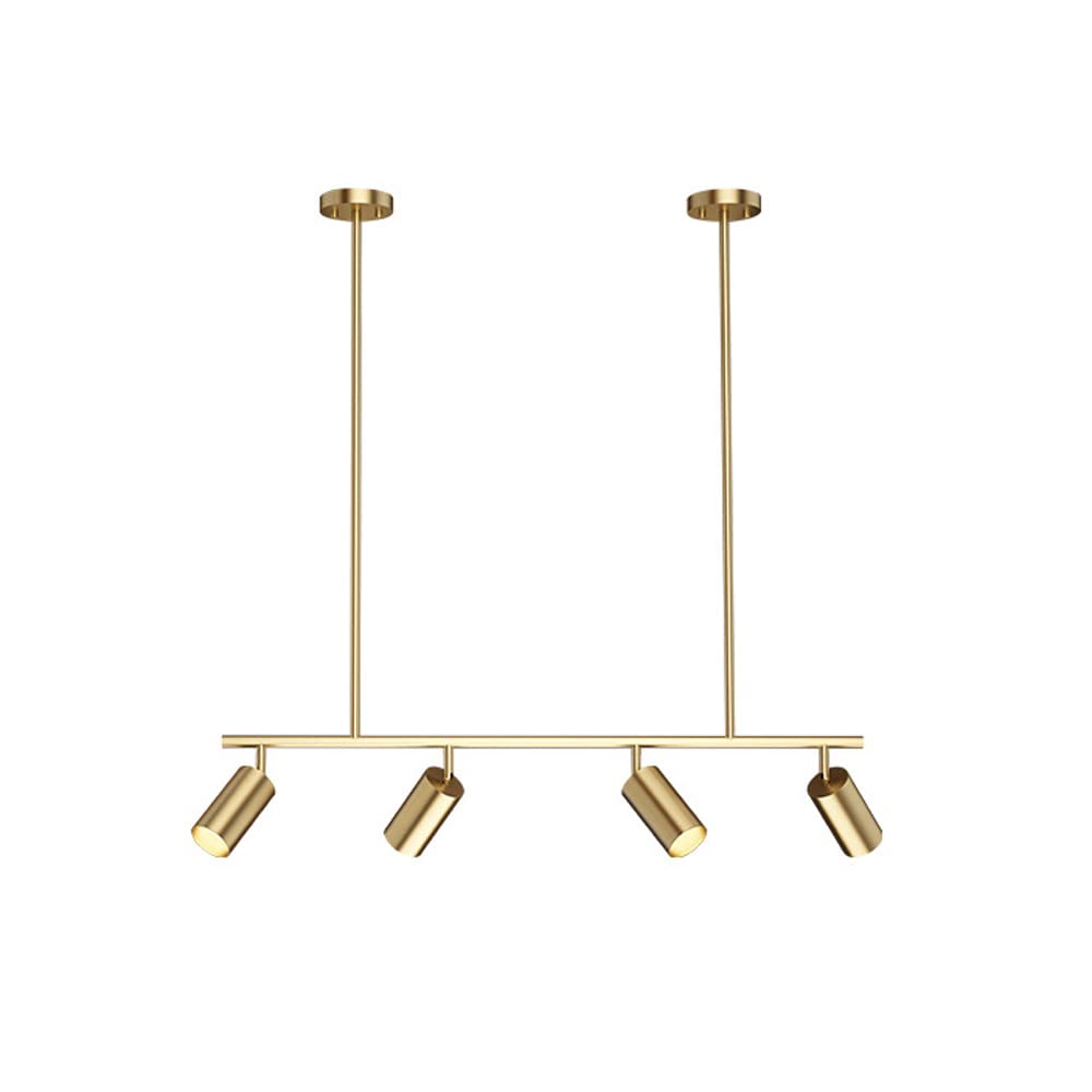 Lustre Minimaliste en Laiton - Suspension de Plafond Haute Finition