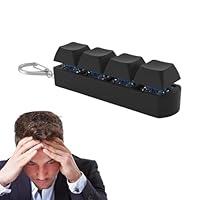 dinghaole Tastatur Fidget Toys, Clicker Mechanischer Schalter Stressabbau Schlüsselanhänger, Tastatur Keycaps für Männer und Frauen