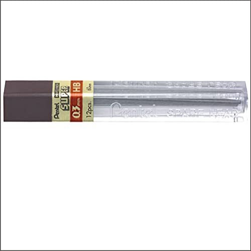 Grafites Pentel 0.3Mm - Hb, Pentel, Sm/300-Hb1, Grafite