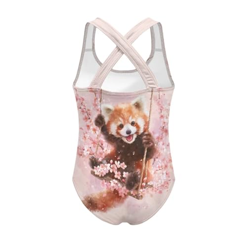 Image of WELLFLYHOM Girls Bathing Suits Size 5-14 One Piece Cross Back Swimsuit Sleeveless Full Coverage Swimwear for Beach Swimming
