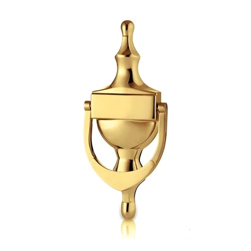 UAP Aldaba de Urna Victoriana para Puerta Delantera - Muebles Clásicos de 6 Pulgadas en PVD Dorado - Diseño Tradicional Con Fijaciones Universales y Opción Autoadhesiva