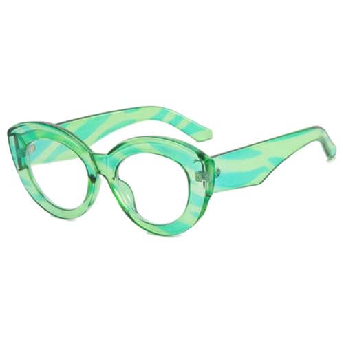 Lunettes œil de chat rétro unisexes monture léopard verres transparents
