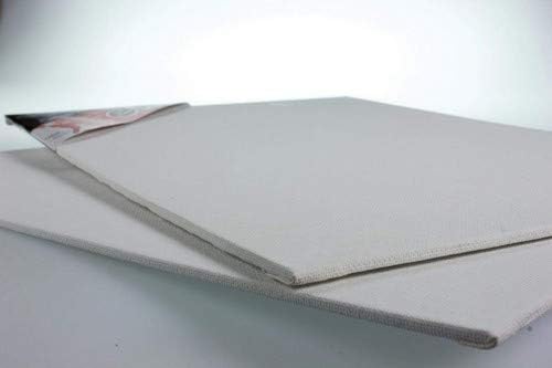 Frisk 40111612 Canvas Board 406 x 308mm (16" x 12") Pack of 4, White
