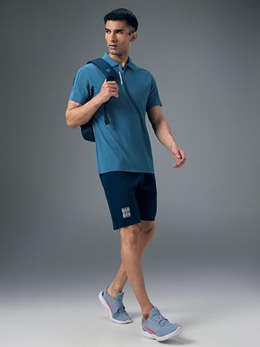 Image of TECHNOSPORT Men's Slim Fit Half Sleeve Crew Neck T-Shirt, MATPIQ Quick Dry Moisture Wicking Stretchable Sports Gym and Casual Wear