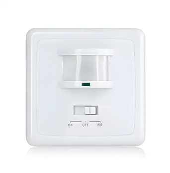 Blackt Electrotech(BT-31H): PIR Wall Mounted Hidden Infrared Motion Sensor Switch with (ON/Off/PIR Button)