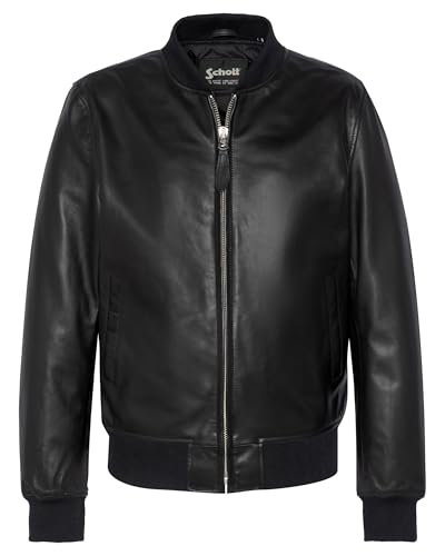 Schott NYC Homme Lc300lamb Jacket, Noir, S EU