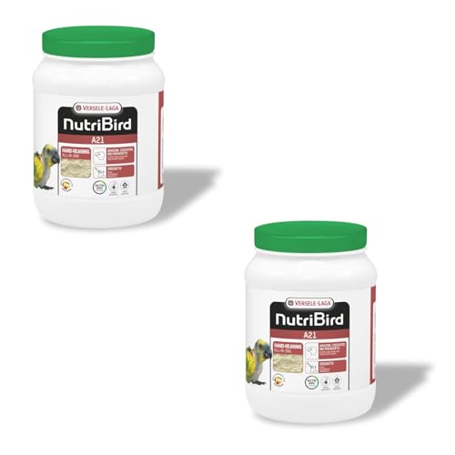 Versele-Laga NutriBird A21 | Paquete Doble | 2 x 800 g | Alimento para la cría a Mano de Aves con Mayor Necesidad de proteínas | para apoyar un Desarrollo óptimo de los pichones sanos