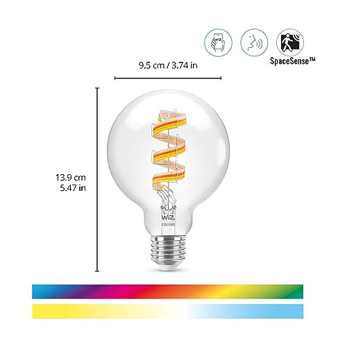 Plafón led inteligente WiZ negro compatible con Alexa Google Home y protocolo Matter 6