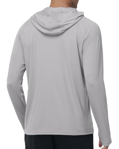 Image of FISHEAL Men's Camo Fishing Hoodie, UPF 50+ Long Sleeve Sun Protection Shirt
