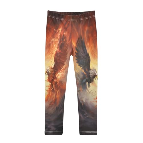 Toddler Girls Leggings Printed Yoga Pants Leggings Two Eagle for Kids