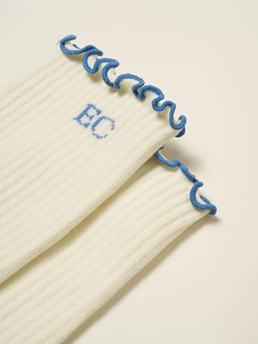 Image of Shapes Studio Half Calf Grip Socks, Cute Fruit Pilates Socks, Ruffle Socks, Non-Slip for Barre Yoga