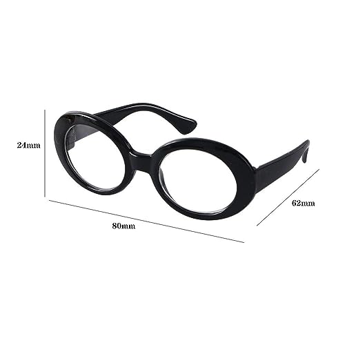 5 gafas de sol para mascotas retrò ovaladas miniatura 2