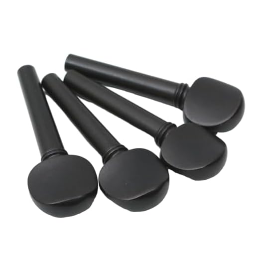 Juego de 4 clavijas de afinación de madera de repuesto para cuerda de violín, clavijas de violín, clavijas de afinación de violín