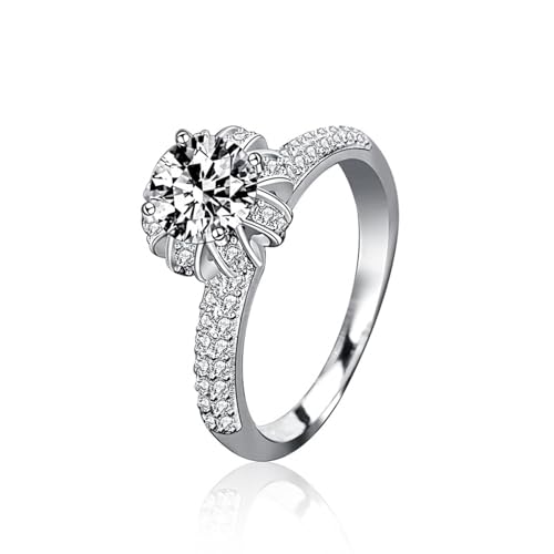 Bague femme argent 925 moissanite fini les bijoux ternes et fragiles