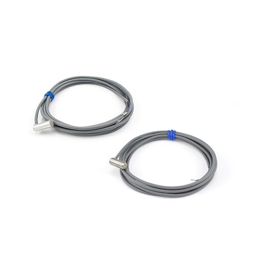 Sensor cilíndrico de proximidad M8 PNP NO con cable a 90 grados para industria 6