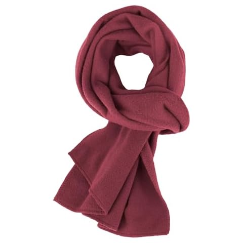 Adventure Togs Kids Scarf - Micro Fleece Thermal Material, Toddler, Unisex, Girls or Boys School Wear Maroon One Size Cover