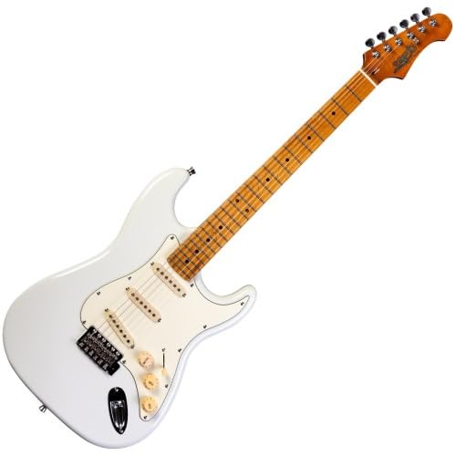 JET Guitars JS300 - Guitarra eléctrica, color blanco