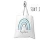 Personalised Rainbow Tote with Name, Custom Shopper, Birthday Gift, Goodie Bags, Kids Party Favours, Reusable Bag For Life #3