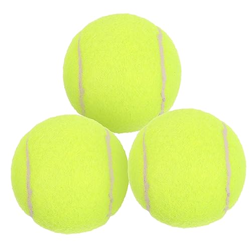 BESPORTBLE 3Pcs Professional Ball Tennis Training Portable Ball Practice Ball for Outdoor Learning Training Ball Tennis Supply Training Tennis for Outdoor Tennis Ball Rubber barreled Toy