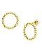 Produktbild PURELEI® Karma Ohrringe (Gold, Rosegold), Damen Ohrringe aus langlebigem Edelstahl, Wasserfester Schmuck, 1,5 cm Durchmesser (Gold)