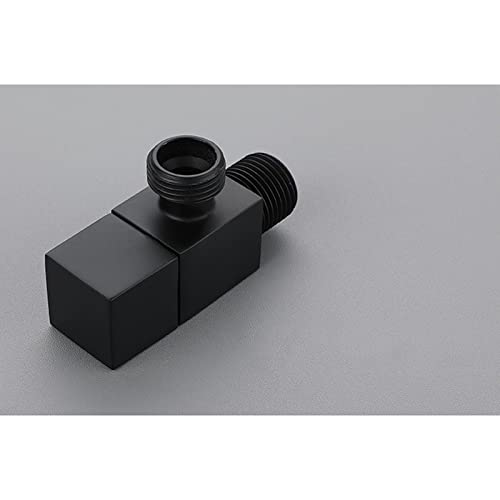 Grifo de agua fría y caliente en latón macizo negro para sistemas de fontanería modernos 7