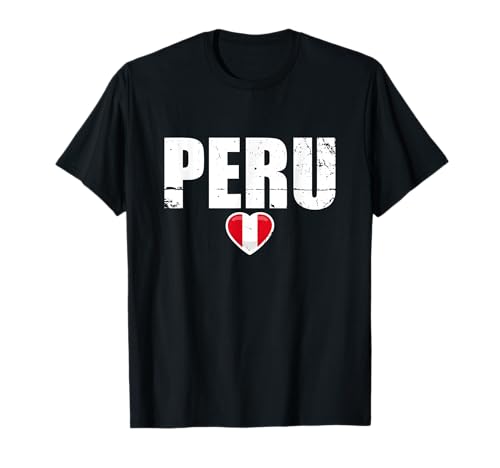 Peru Perú Vintage Bandera Peruana Camiseta
