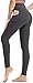 Persit Damen Sport Leggings, High Waist Yogahose Lang Sporthose Sportleggins Tights Grau S