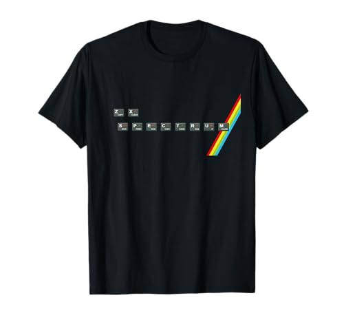Camiseta retro geek de los 80 con teclado Spectrum Computer Software Camiseta