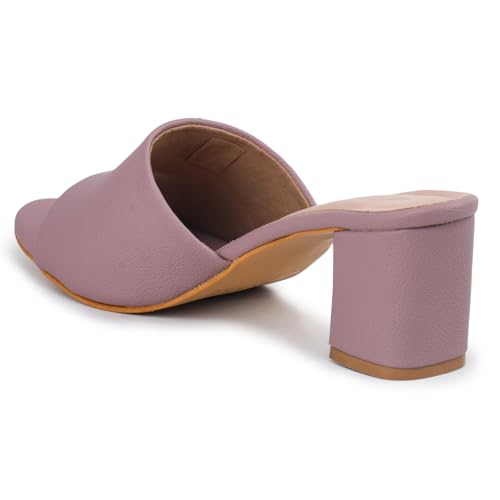Image of TRASE Women's Slip-On Block Heels Sandals| Fashionable Sandals for Women & Girls | Light weight, Soft Footbed, Comfortable & Stylish - (47068)