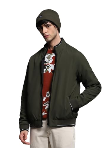 Image of JACK & JONES Men's Polyester Standard Length A-Line Coat