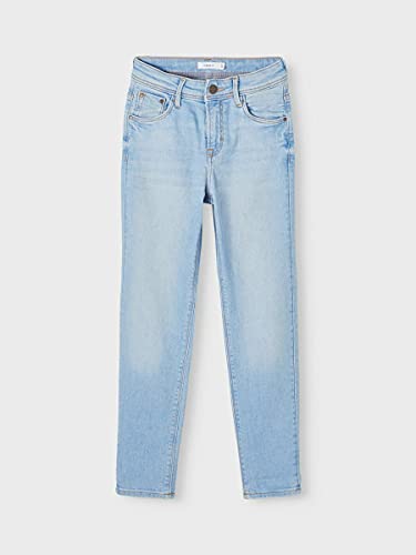 NAME IT Mädchen Klassische Jeans aus Bio-Baumwolle Light Blue Denim 128 – Ansicht 4