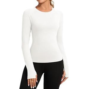 Rapbin Women’s Gym Tops Workout Running Yoga Sports Shirts Short Sleeve Athletic Exercise Quick Dry Breathable T-Shirt