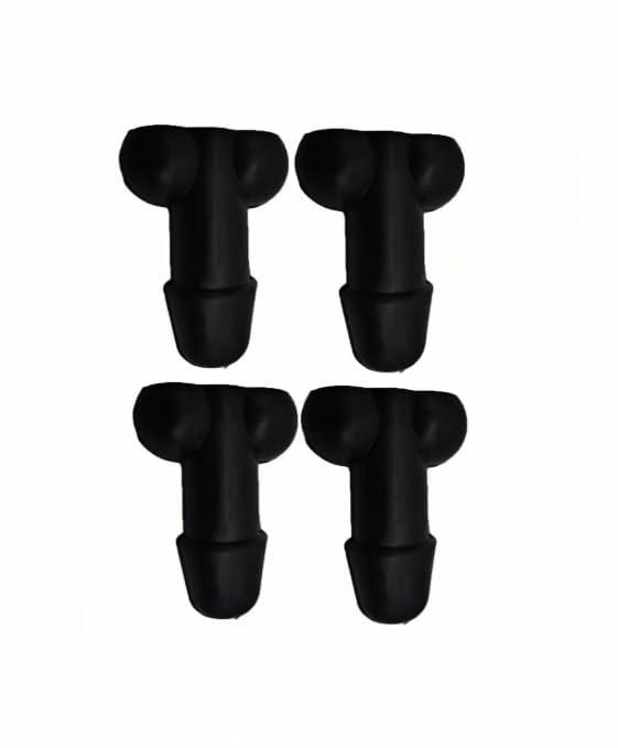 Glow-in-The-Dark Valve Stem Caps – 4-Pack Funny Wheel Accessories, Airtight, Rustproof, Dustproof & Waterproof Caps for Cars, Bikes, Trucks, Motorcycles – Universal Fit（Black）