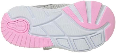 Stride Rite Girls Indy Leather Athletic Sneaker, Silver, 4.5 X-Wide Toddler | Image 3