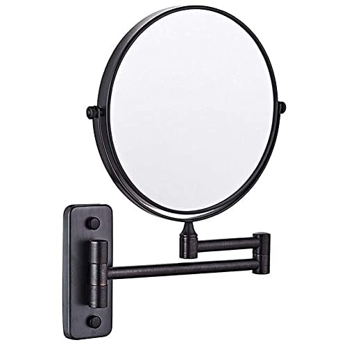 Miroir de maquillage 5X pliant mural pour éviter de se pencher au lavabo