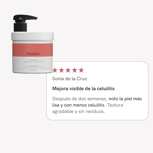 Gel Lipoventosa Anticelulítico Elimina la Piel de Naranja con Cafeína y Guaraná 500ml 6