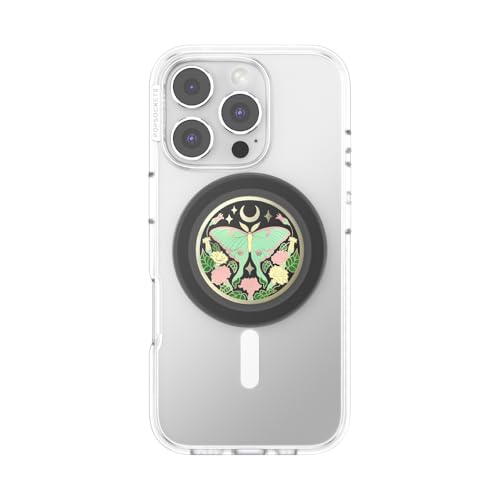 Image of PopSockets Phone Grip for MagSafe, Magnetic Holder, Phone Stand, Bookish - Luna Moth